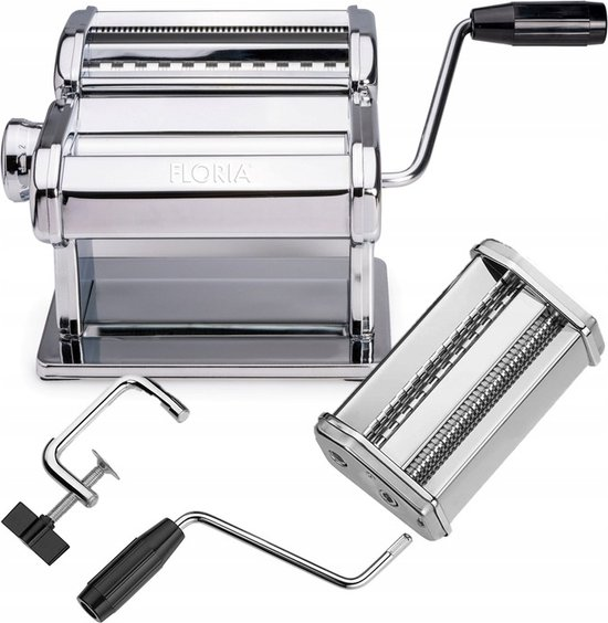 Floria 3 in 1 pasta en deegmachine pasta maker pastamachine rvs handmatig 15.5 cm b2xoyml3wgyx wogdqx