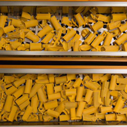 Verschillende diktes van pasta die naast de pastamachine liggen om de dikte-instellingen te laten zien